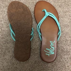 Volcom flip flops